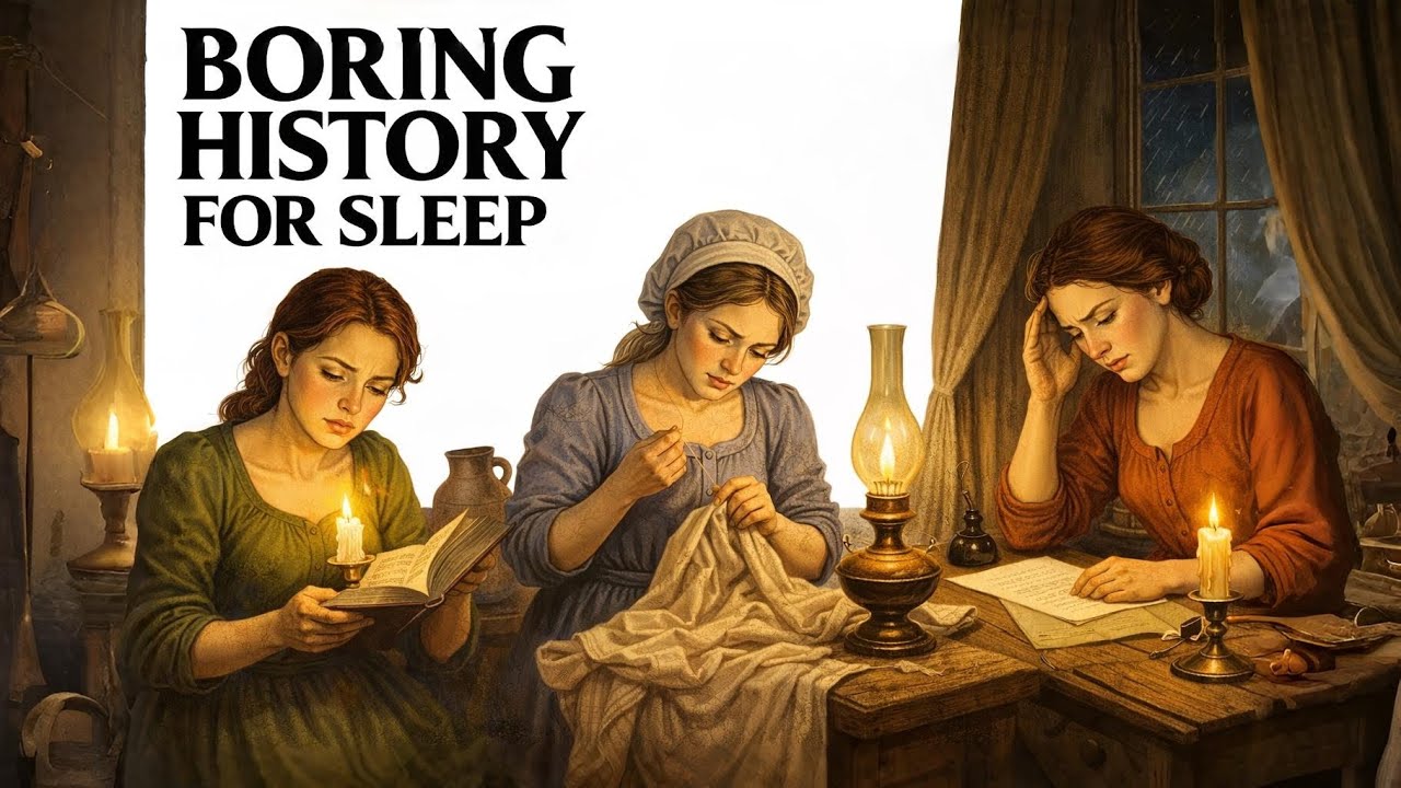 🕯️🪔🏠 How Women Spent Long Indoor Hours Before Electric Lighting 📜😴 | History for Sleep
