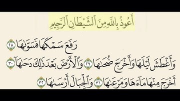 سورة النازعات من ٢٨ إلى ٣٢