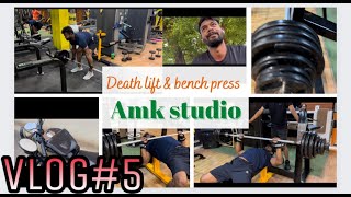 Deadlift And Bench Press Workout Vlog Amk Studio
