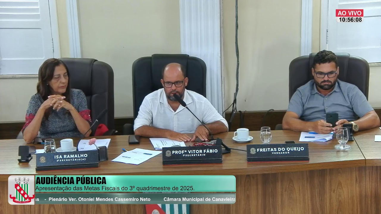 Apresentação das Metas Fiscais do 3º quadrimestre de 2025.