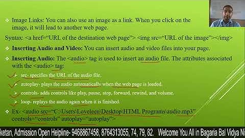 Insert Objects in HTML -6 (Ch- 7)