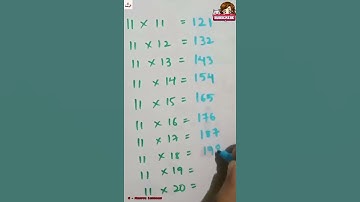 11 Table Tricks #2 || Mathematical Tricks||@5-MinuteLessons ||#viral#maths#tricks#11#11t #11table#1m