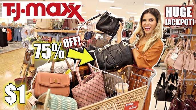 Shopping at TJMAXX for LUXURY! Mocshino, Furla, Gucci, & MORE! 