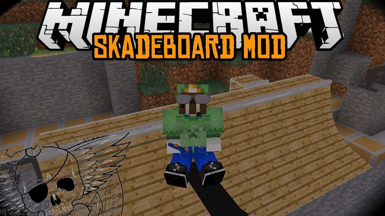 Skate Mod Minecraft mody 1.7.2 #81 - SKATEBOARD MOD - WERTEX NA DESCE *0* - YouTube