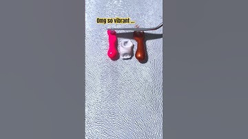 Mixing colors | Magic of colors | neon pink white Cooper #mixingcolors #shorts #satisfying #paint