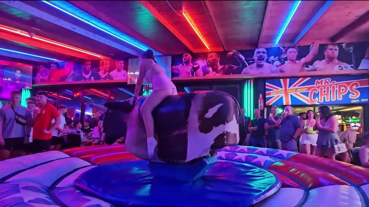 vlc record 2024 12 28 23h33m31s 😲OMG!! CRAZY BENIDORM MECHANICAL BULL RIDING in SPAIN 4k 2024!🔥