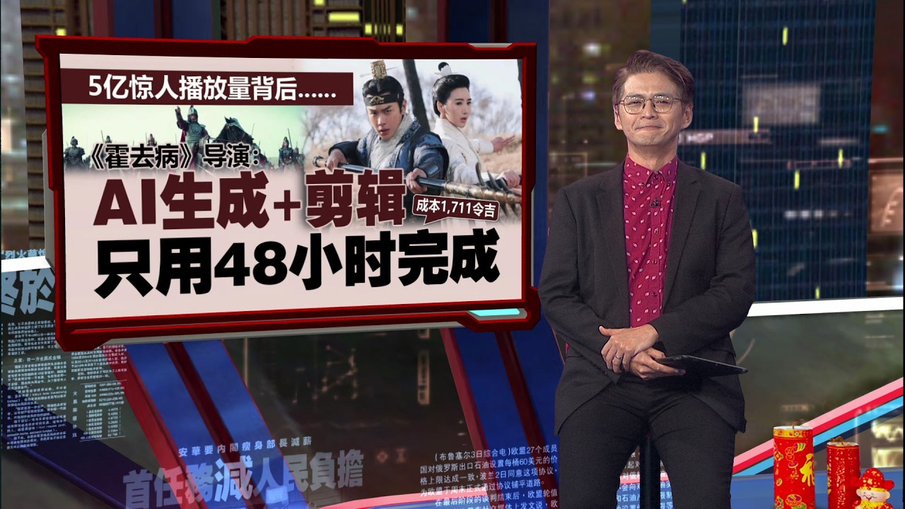 成本千元48小时完成   中国AI短剧《霍去病》创5亿流量 | 新闻报报看 03/03/2026