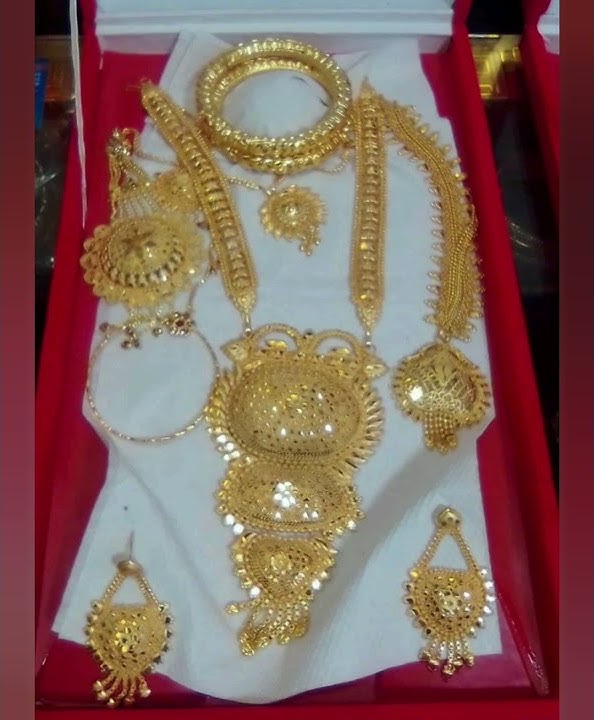 Gold plated bengali bridal jewellery sets/nice collection