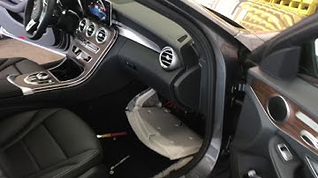 Mercedes C300 aftermarket Subwoofer install wire colors w205 Al & Ed’s Autosound