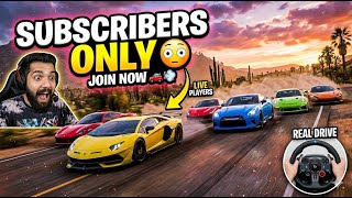 Forza Horizon 5 LIVE 🚗💨 | Logitech G29 + Manual Gear | SUBSCRIBERS CAN JOIN | Convoy & Drifts