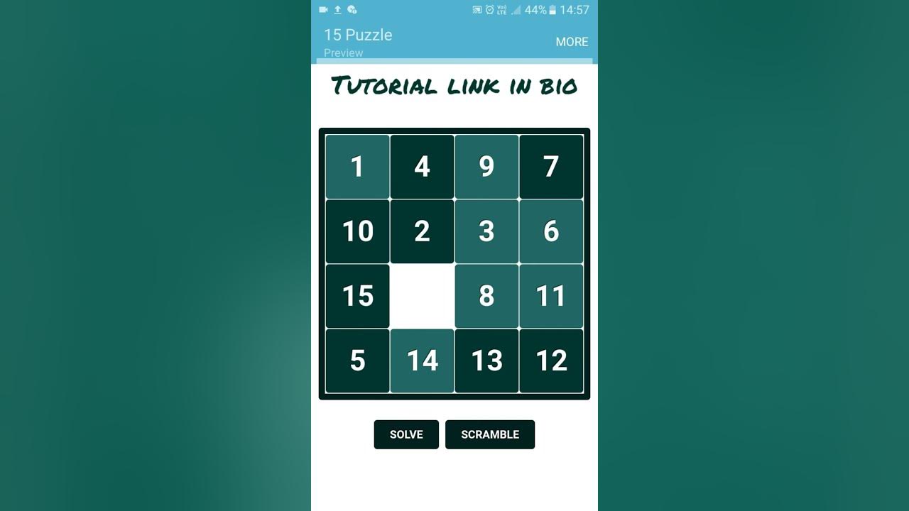puzzle game in html css and java script - YouTube
