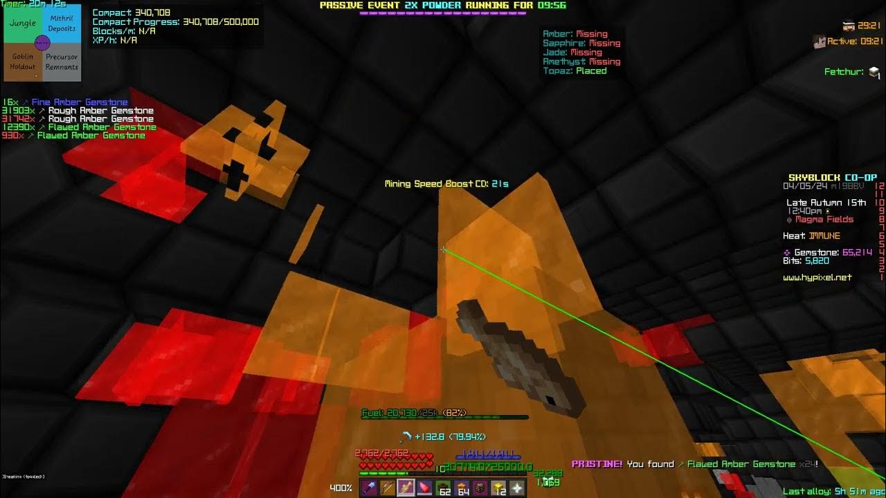 18 flawless/h amber (Hypixel Skyblock) YouTube