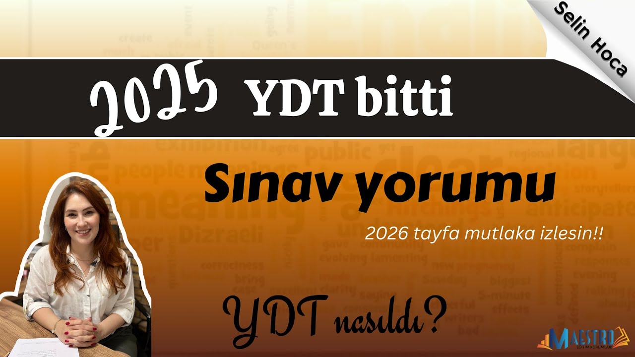 YDT 2025 bitti 🥳 Sınav nasıldı?? Selin Hoca'dan sınav yorumu (2026 tayfaya öneriler) 🤞🏻