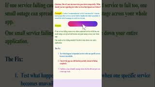One of your microservices goes down temporarily. What should you test