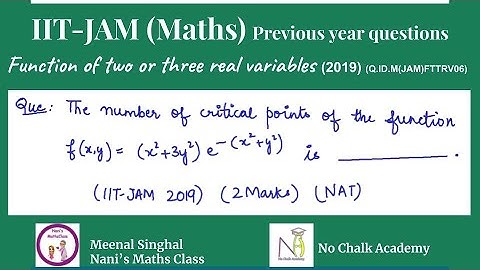 Function of two or three real variables (2019) (Q.ID.M(JAM)FTTRV06)