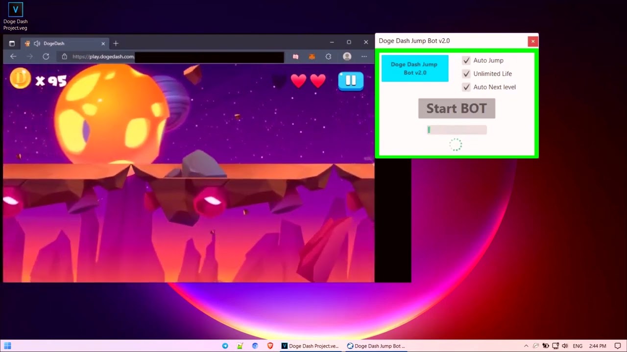 Doge Dash Bot | AutoJump | No Mistakes | P2E  NFT GAME DOGE DASHCrypto botCrypto hacked!