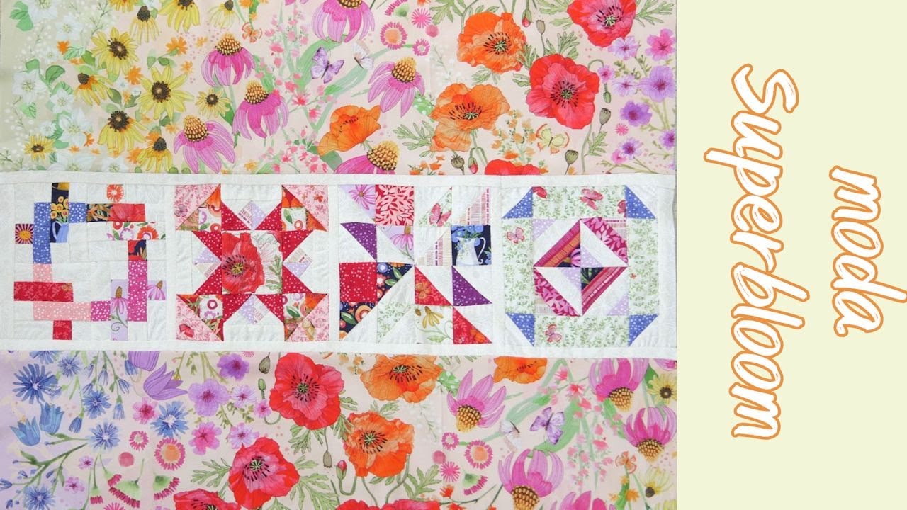 moda【Superbloom】で作るタペストリー - YouTube