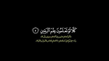 الهاكم التكاثر حتى زرتم المقابر/ القارئ ماهر المعيقلي #قرآن