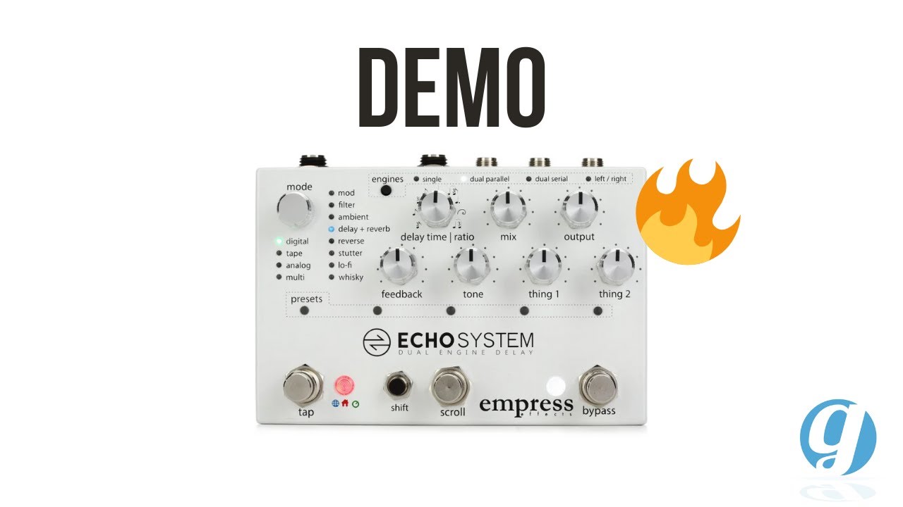Empress Echosystem Tinkering Demo (no talking) #guitarpedals