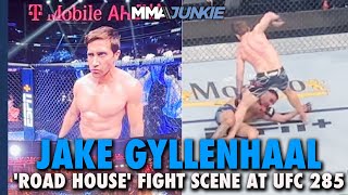 Jake Gyllenhaal Scores BRUTAL Knockout In 'Road House' Fight Scene | UFC 285