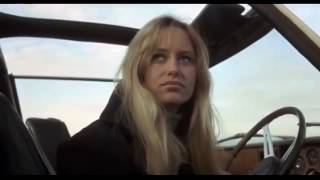 Susan George upskirt. Flash of knickers in Straw Dogs (1971)