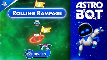 Astro Bot Rolling Rampage Secret Level Walkthrough. Lost Circle Void.