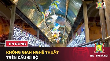 Cầu vượt đi bộ biến thành không gian nghệ thuật | Hà Nội đẹp và chưa đẹp