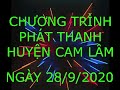 Chương Trình Phát Thanh Huyện Cam Lâm Ngày 28 9 2020