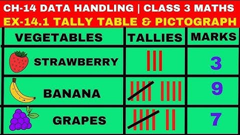 CH-14 Data Handling |EX-14.1(Conti) | DRAW THE PICTOGRAPH | Class 3 Maths | Part 2