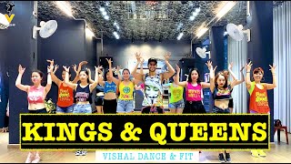 Kings & Queens - Ava Max | Zumba Dance Workout | Zumba Workout For Beginners | Vishal Choreography Resimi