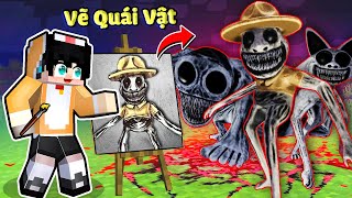 NGÁO THỬ THÁCH 24H VẼ QUÁI VẬT ZOONOMALY ĐẤU VỚI POPPY PLAYTIME TRONG MINECRAFT ️🎨😈