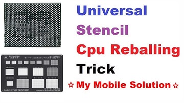 Universal Stencil Cpu Reballing Trick | Universal Stencil IC Reballing कैसे करें