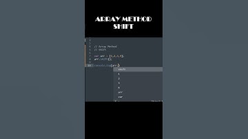 JAVASCRIPT ARRAY METHOD  - SHIFT