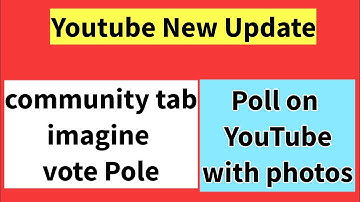 How to make pole on YouTube with image | vote through photos on YouTube | Youtube new update