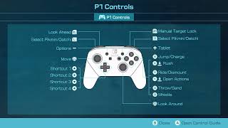 Pikmin 4 - Nintendo Switch Default Gameplay Settings: Gamepad Button Layout Information Details etc