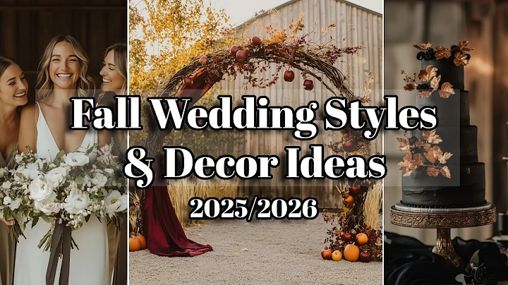 Fall Wedding Decoration Ideas 2025 & 2026 🍂 | Top 4 Rustic, Boho & Moody Styles