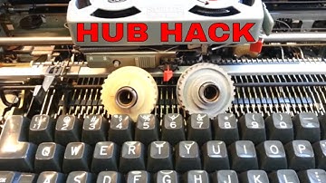 IBM Selectric Typewriter Cracked HUB Hack, Relief Pressure on Stress Cracks, Preventive Repair