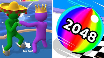 Giant Rush Vs Ball Run 2048🧿🦠New Big All Levels Walkthrough Android iOS Gameplay