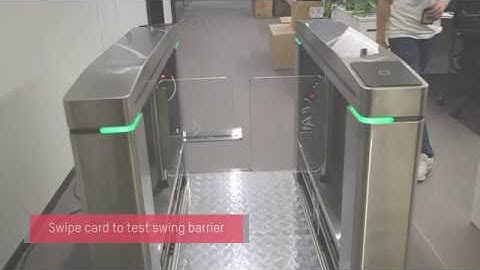 How to install and wire the swing barrier