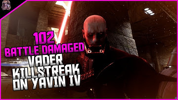 Star Wars Battlefront II 102 Battle Damaged Darth Vader Killstreak (Yavin 4 - Galactic Assault)