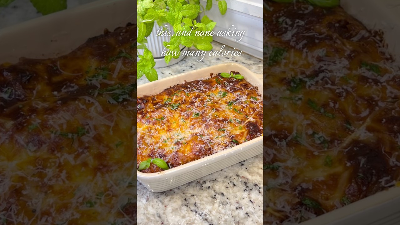 this, and none asking how many calories 🫶🏻 #lasagna #cooking #baking #shorts