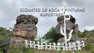 GIGANTES de PIEDRA y PINTURAS RUPESTRES, TEZOQUIPAN, HIDALGO.