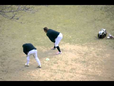 2011阪神春季キャンプin安芸　鳥谷.関本.平野ダッシュ