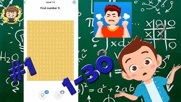 Easy Game- Brain Test & Tricky Mind Puzzle [LEVEL 1 - 30]Gameplay Solution(Part - 1).