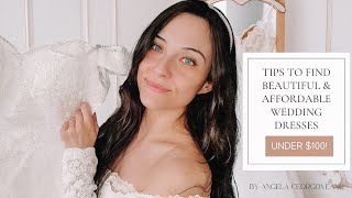 WHERE TO FIND AFFORDABLE WEDDING DRESSES  |  REVEALING MY DRESS ✨️