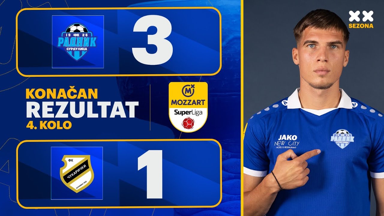 MBSLS 2025/26 - 4.kolo: RADNIK – ČUKARIČKI 3:1 (2:0)