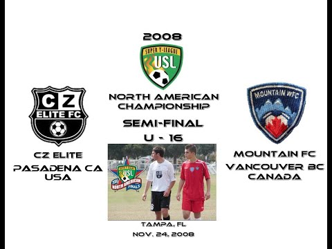 Semi-finals at 2008 North American Championship in Tampa, Florida; Mountain WFC vs CZ Elite Soccer November 24, 2008