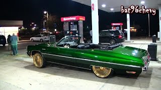 Candy Green 1973 Caprice Convertible Donk on 24