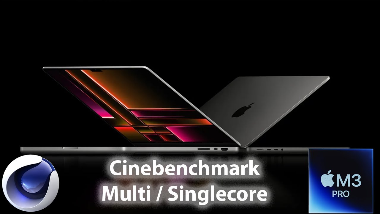 Cinebench MacBook Pro 14" M3 Pro Multicore / Singlecore Benchmark 70 and 100 w powersupply