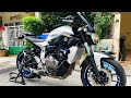 Yamaha MT07 Gen 1 test sound  leovinc , pipe , SC Project